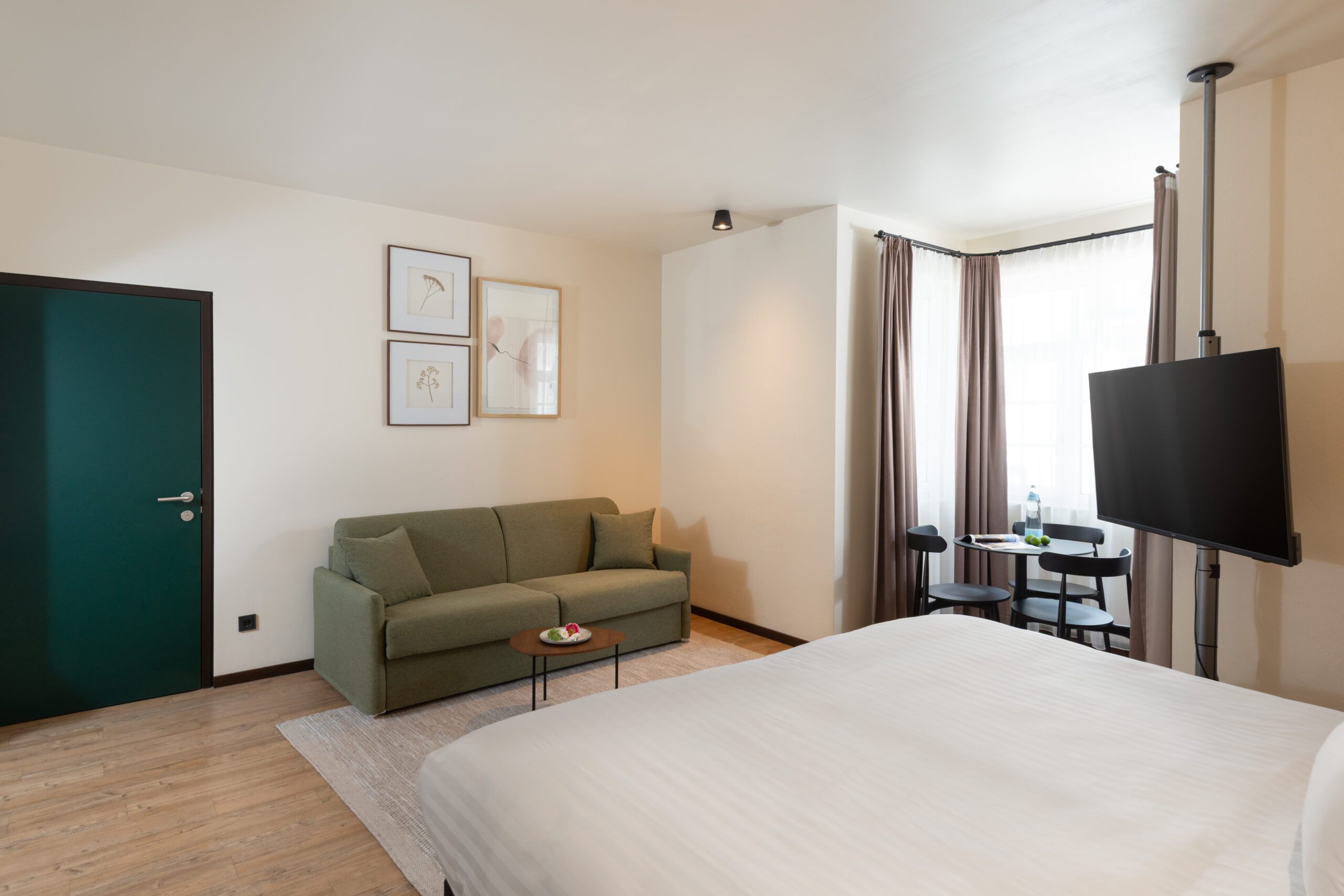Sitting area - Studio Apartment with Sofa bed