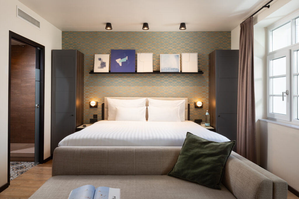 Bed and sofa - Studio Apartment