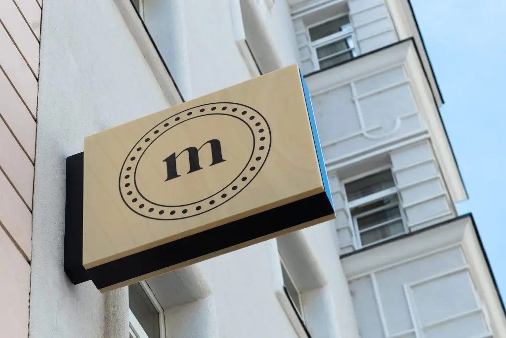 master Mirabell signage, elegantly displayed at the entrance.